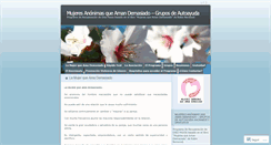 Desktop Screenshot of mujeresqueamandemasiado.com